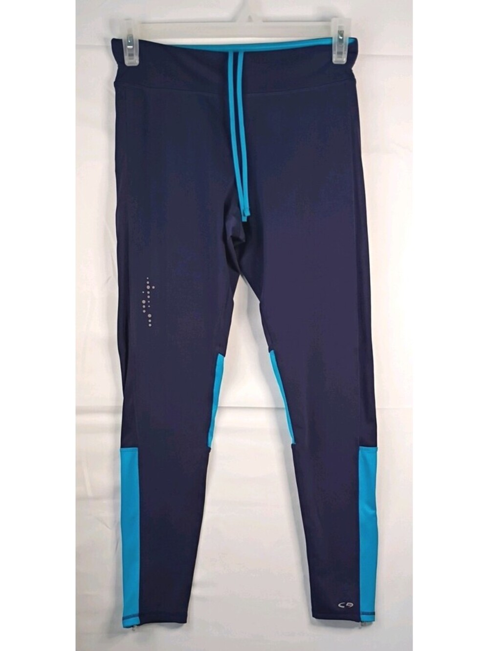 Champion dri-fit leggings compression women size Large Navy Blue